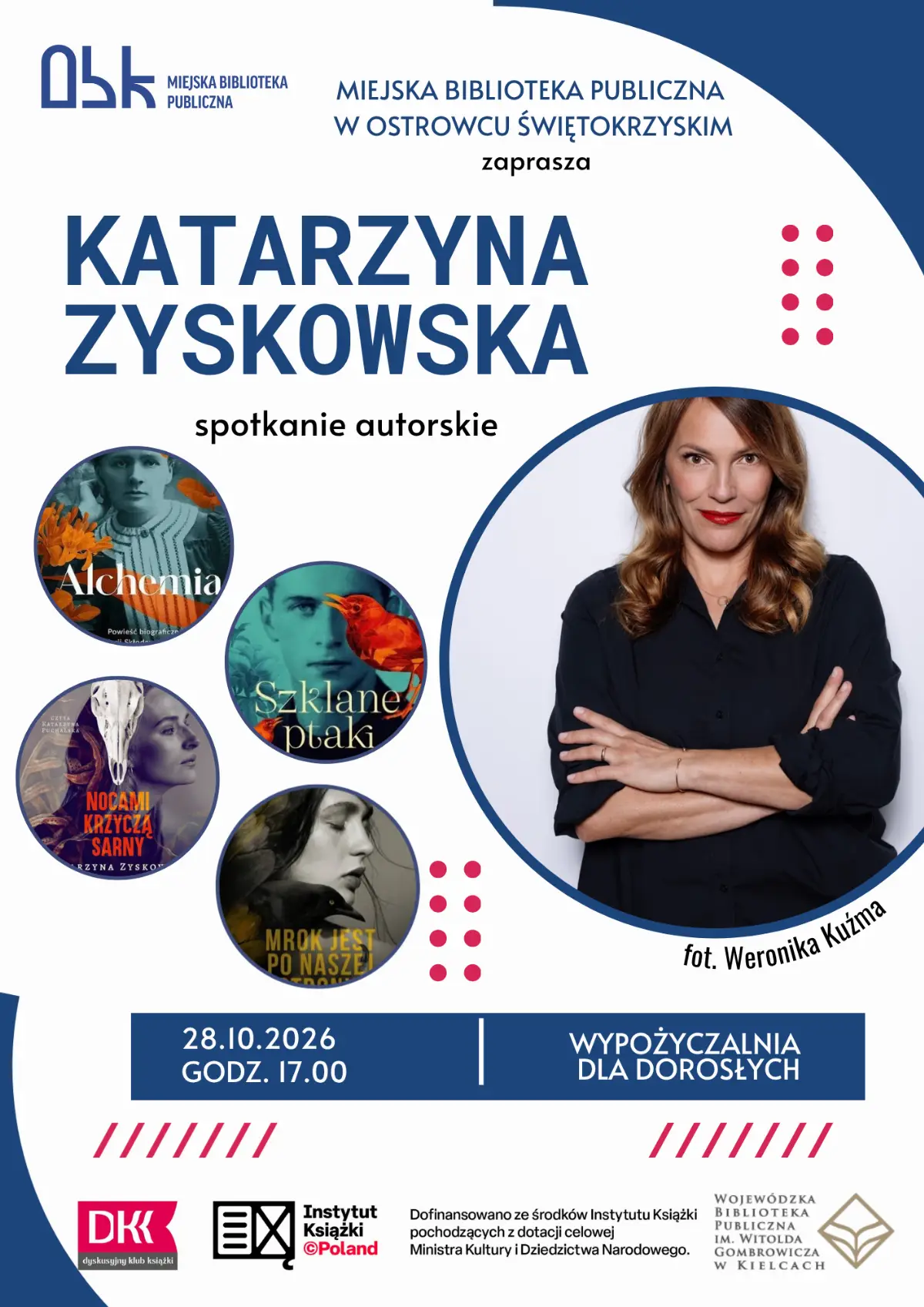 Spotkanie autorskie z Katarzyną Zyskowską w Ostrowcu Świętokrzyskim