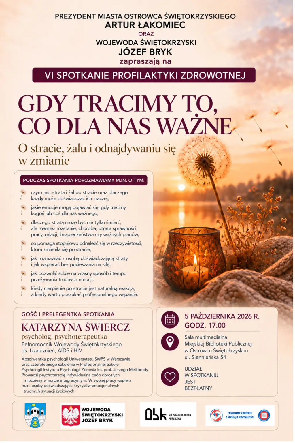 VI Spotkanie Profilaktyki Zdrowotnej o Stracie i Żalu